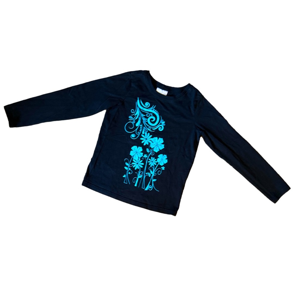 Hanna Andersson Folk Graphic Tee Long Sleeve Shirt 8